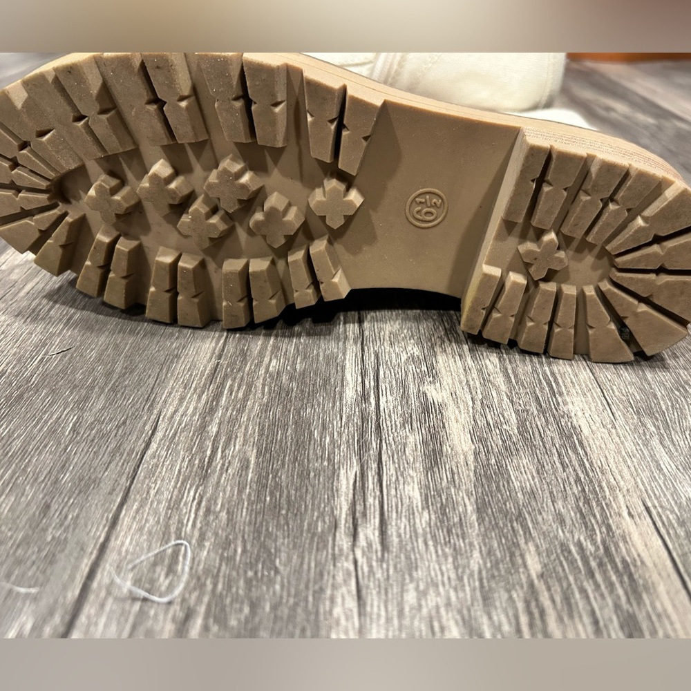 Universal Thread Cream Combat Boots - image 3